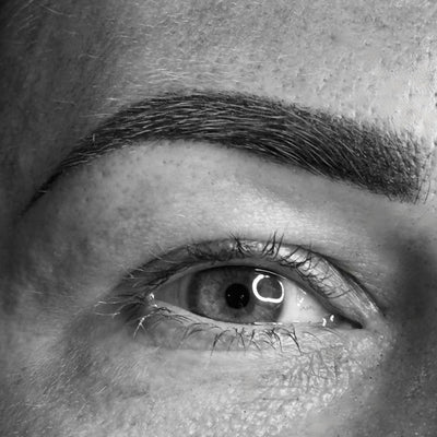 Detailfoto wenkbrauwen